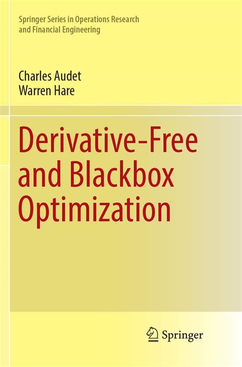 derivative free and blackbox optimization